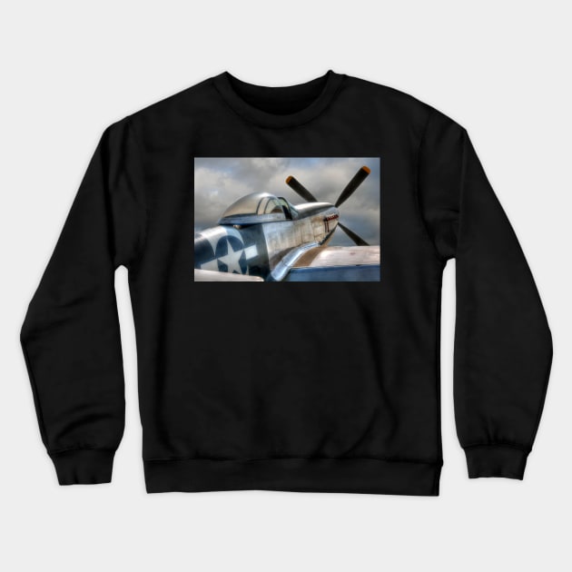 P51 Mustang - Ready for action Crewneck Sweatshirt by SteveHClark